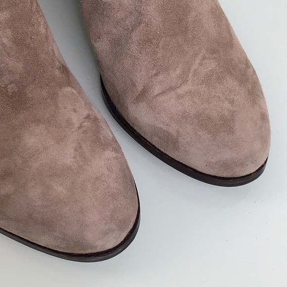 Sam Edelman light grey Suede Fringes Louie Ankle Boots booties size 8.5 EUC - Picture 11 of 16